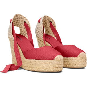 Эспадрильи Soludos Platform Wedge, цвет Reef Red