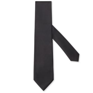 Zegna Cerimonia silk tie, черный