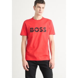 Футболка с принтом TEE BOSS, красный