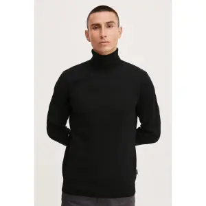 Свитер с высоким воротником из смесового материала "BLEND BHPullover", черный