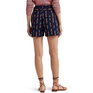 Шорты LAUREN Ralph Lauren Geo-Motif Belted Jacquard Shorts, цвет Navy Multi