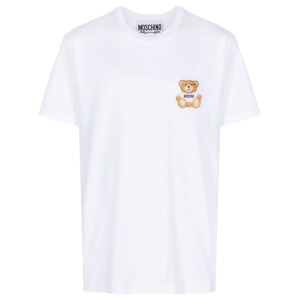 Moschino футболка с вышивкой Teddy Bear, белый