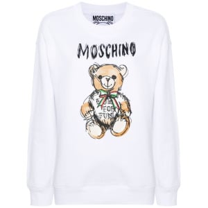 Moschino толстовка Teddy Bear, белый