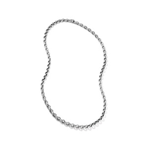 Серебряная цепочка на шею David Yurman, серебряный