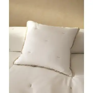 Атласный чехол на подушку Zara Home, цвет Oyster White