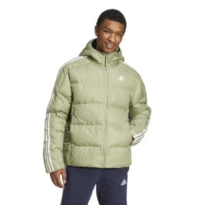 Куртка Adidas Sportswear Essentials Midweight Down Hooded Jacket, зеленый