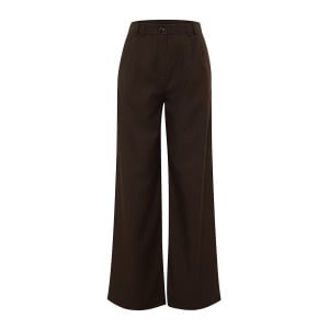 Брюки Trendyol Wide leg Pleat-Front Pants, цвет Chocolate