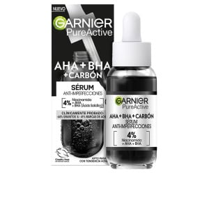 Скраб для лица Pure active aha + bha + carbón sérum anti-imperfecciones Garnier, 30 мл