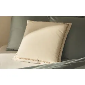 Чехол для подушки с бордюром Zara Home, цвет Oyster White