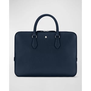 Мужской портфель для документов из тонкой сафьяновой кожи Sartorial Montblanc, цвет Blue