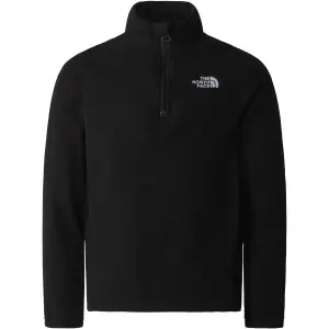 Флисовый свитер The North Face "TEEN GLACIER FLEECE 1/4 ZIP - для детей", черный