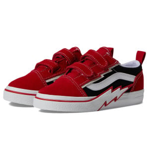 Кроссовки Vans Kids Old Skool V Bolt (Infant/Toddler), красный/черный