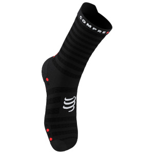 Носки для бега Compressport Pro Racing Socks V4.0 Ultralight Run High, цвет Black/Red