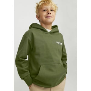 Толстовка с капюшоном JCOAERO PRINT HOOD Jack & Jones, оливковый