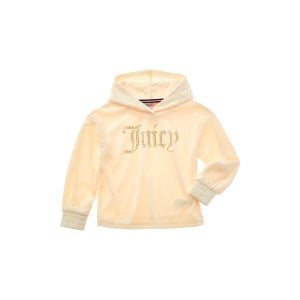 Велюровое худи со стразами Juicy Couture, белый