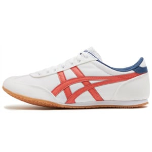 Кроссовки Machu Racer Lifestyle унисекс с низким верхом белого/оранжевого цвета Onitsuka Tiger