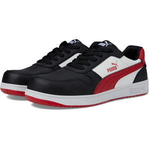 Кроссовки PUMA Safety Frontcourt Leather Low ASTM EH, черный