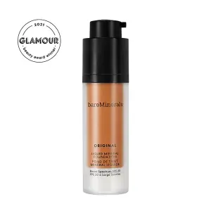 Веганская жидкая основа под макияж Original Liquid Mineral Foundation Spf 20 Bareminerals, цвет golden deep