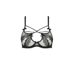 Бюстгальтер Agent Provocateur NYXIE BRA BLACK/BLACK, черный