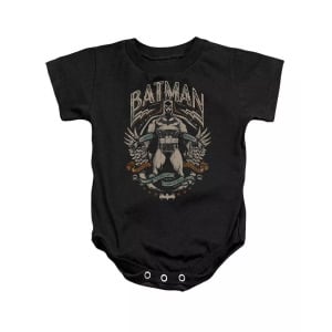 Baby Girls Baby Gotham Hero в черном комбинезоне Batman, черный