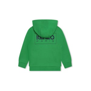 Зеленая толстовка Kenzo KIDS на молнии Kenzo, зеленый