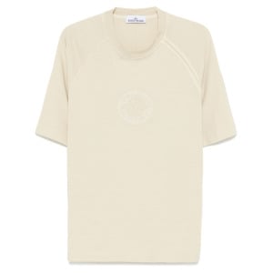 Stone Island футболка из органического хлопка, серый