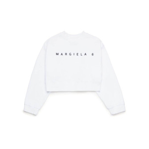 MM6 Maison Margiela Kids толстовка с логотипом, белый