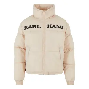 Зимняя куртка Karl Kani " Karl Kani Women's KW-JK012-023-19 KK Retro Essential Puffer Jacket" (1 шт.), без капюшона, кремовый