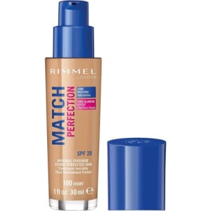 Rimmel London Match Perfection Тональный крем SPF20 100 цвета слоновой кости 31 мл