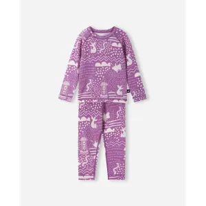 Комплект нижнего белья из смесовой шерсти для малышей Moomin Trivsam Reima, цвет Mauve Pink