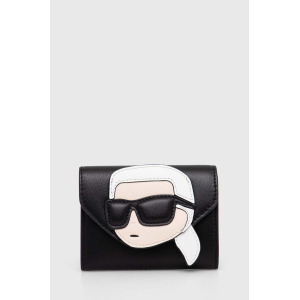 Кожаный кошелек Карла Лагерфельда Karl Lagerfeld, черный