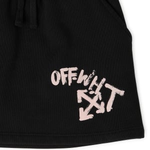 Черная юбка с логотипом Off-White, черный