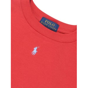 Ralph Lauren Kids футболка с вышивкой Polo Pony, красный