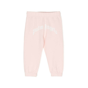 Palm Angels Kids спортивные брюки с логотипом, розовый