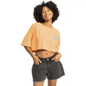 Футболка Quiksilver "UNI MAXI RAGLAN SCREEN", цвет Tangerine