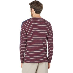 Рубашка U.S. POLO ASSN. Long Sleeve Stripe Thermal Crew Neck Shirt, цвет Port Wine Heather