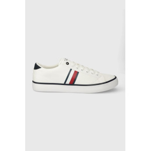 Кроссовки TH HI VULC LOW STRIPES MESH Tommy Hilfiger, белый