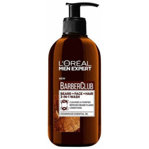 Средство для мытья бороды и лица Men Expert Barber Club, 200 мл, L'Oreal