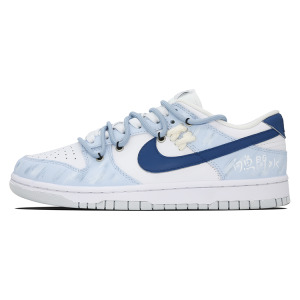 Мужские кроссовки для скейтбординга Nike Dunk Low, светло-синий