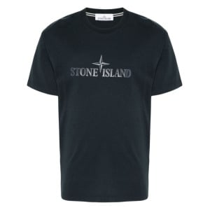 Stone Island футболка с логотипом, синий