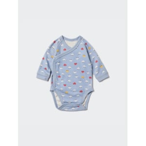 Боди newborn joy с принтом рисунком Uniqlo, синий