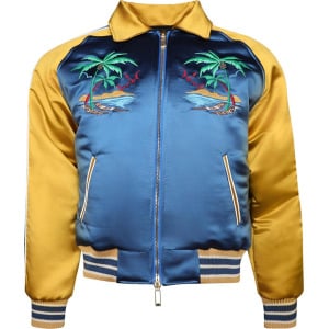 Куртка Rhude Palm Eagles Souvenier 'Navy/Mustard Yellow', синий