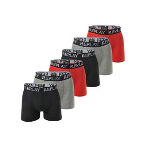 Боксеры Replay short 6er Pack, цвет schwarz/grau/rot