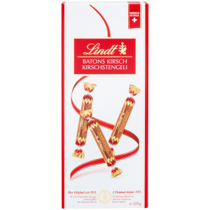 16 шоколадных палочек с киршовой начинкой Lindt, 125 г