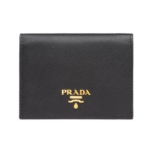 Prada маленький кошелек из кожи Saffiano, черный