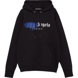 Худи Palm Angels NY Sprayed Hoodie 'Black/Blue', черный