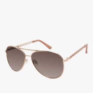 Солнцезащитные очки U.S. Polo Assn. Metal Chain Aviator, золотистый