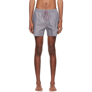 Серые нейлоновые шорты для плавания Thom Browne