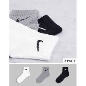 Набор из трех пар носков унисекс до щиколотки Nike Training разного цвета