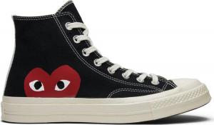 Comme des garcons black high 2025 top converse